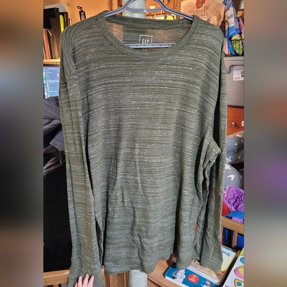 GAP Olive Green Long Sleeve Tee